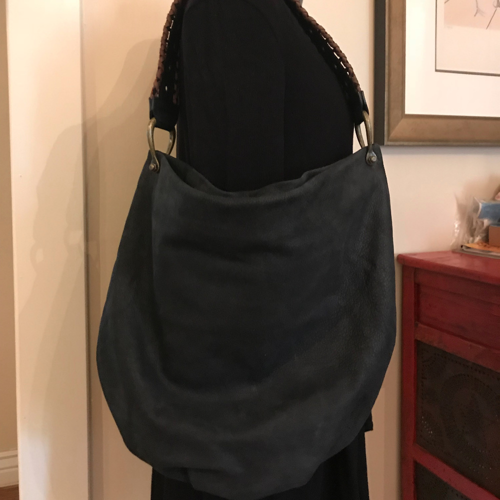 Joie Black Hobo with Woven Strap
